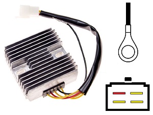 CARR091 - Suzuki LT230 GS650 GS1100 GSX1100 Voltage regulator rectifier (32800-49420 -43400 -34210 -43X51 -471V0) CARR091 - Suzuki LT230 GS650 GS1100 GSX1100 Voltage regulator rectifier (32800-49420 -43400 -34210 -43X51 -471V0)